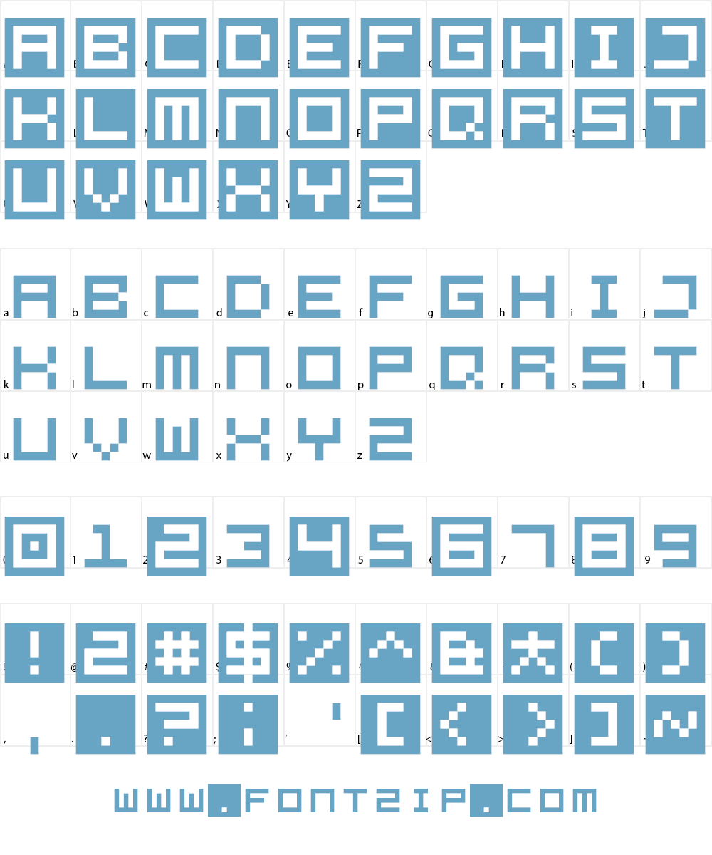 All Square Now Font Character